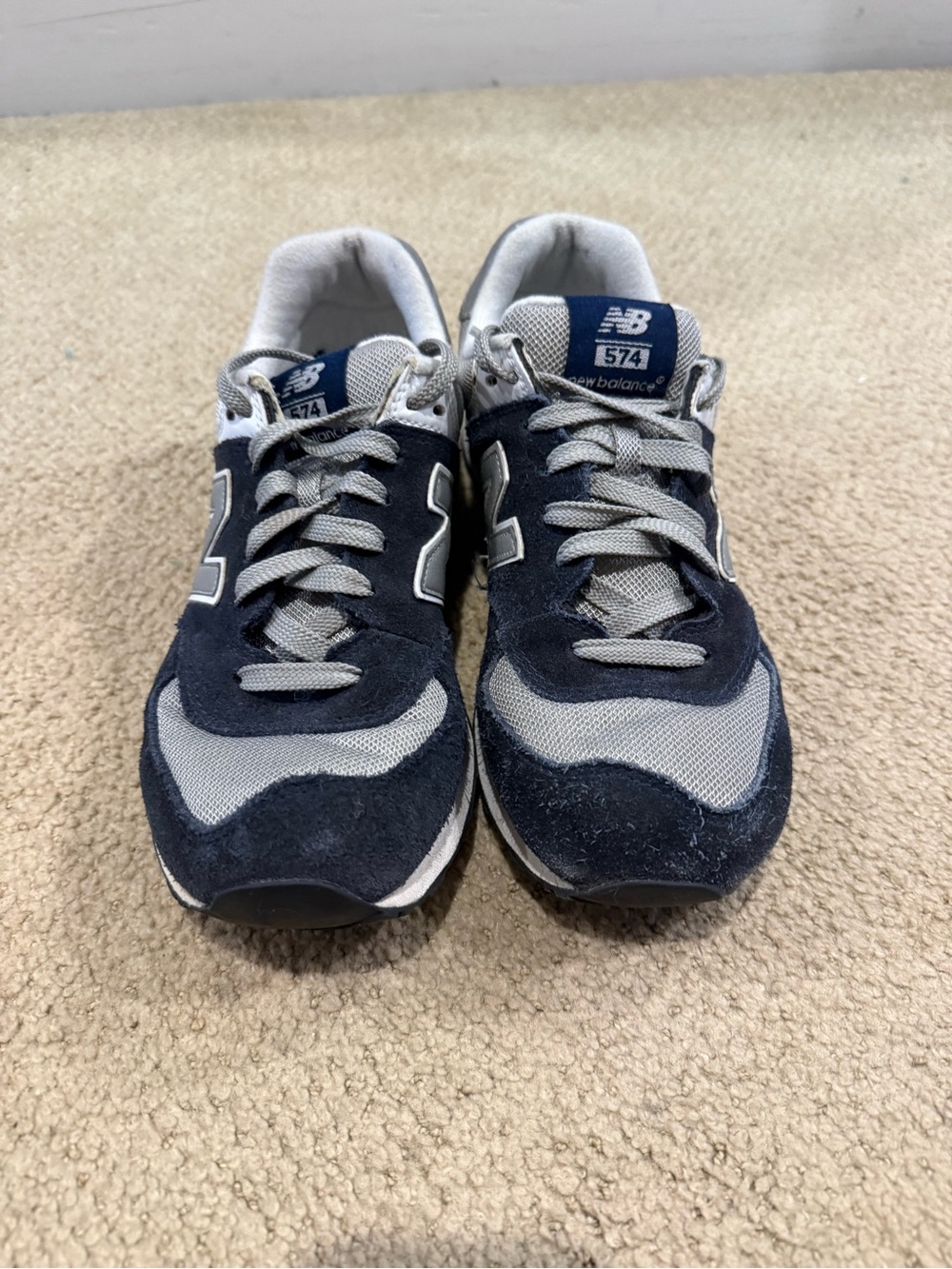 New Balance Navy and Gray 574 Men's Sneakers